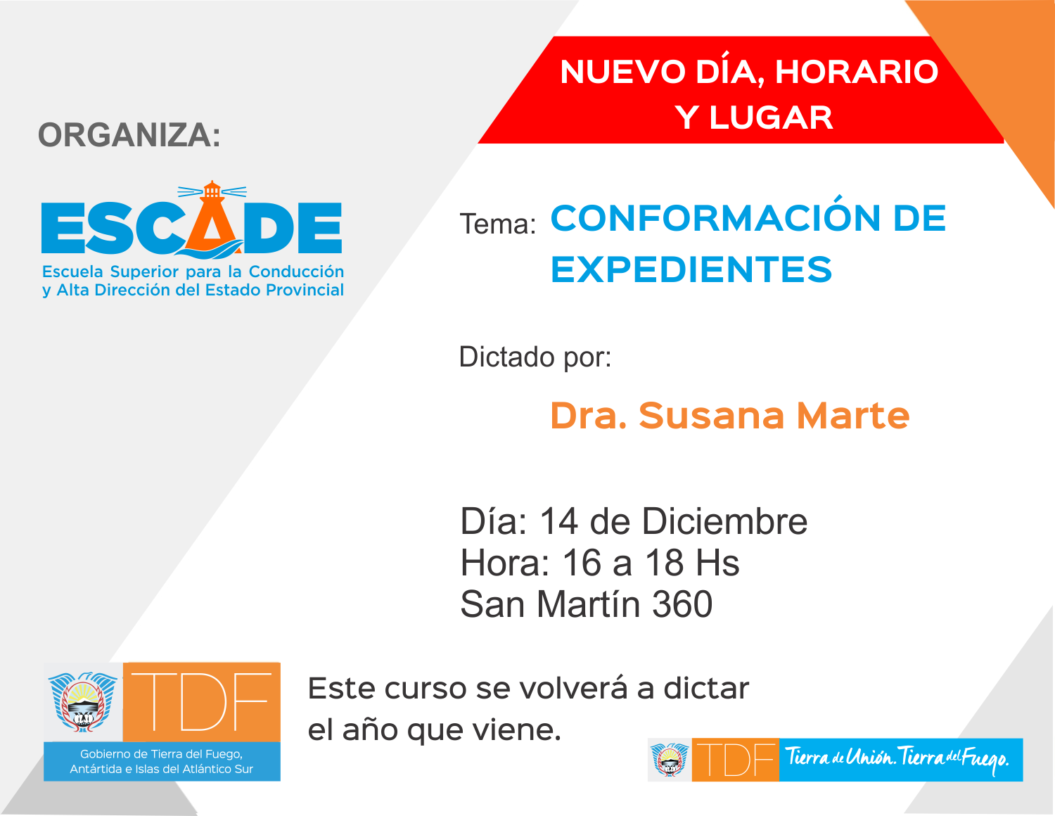 Siguen las Capacitaciones ESCADE gracias al voluntariado del personal idóneo y profesional del Estado Provincial