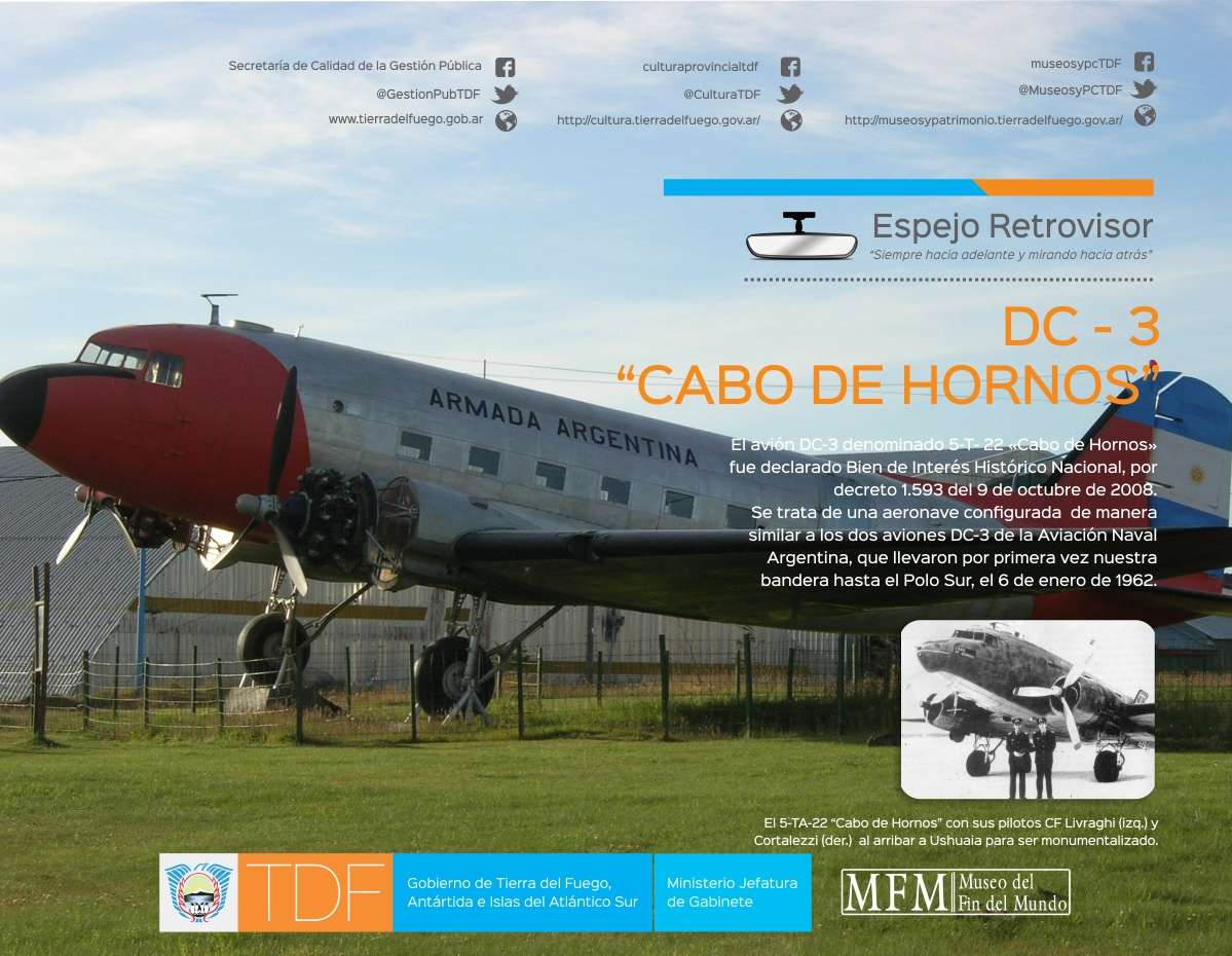 RETROVISOR DC-3 CABO DE HORNOS