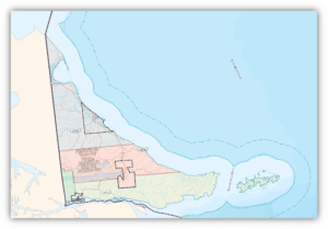 Mapa de Tierra del Fuego