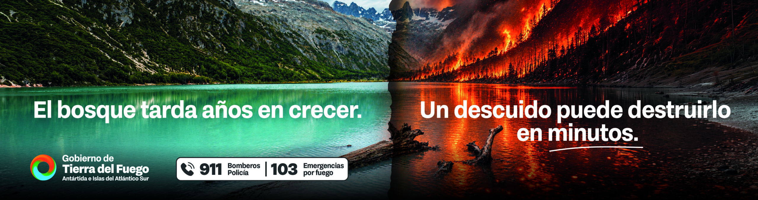 El bosque tarda años en crecer. Un descuido puede destruirlo en minutos.