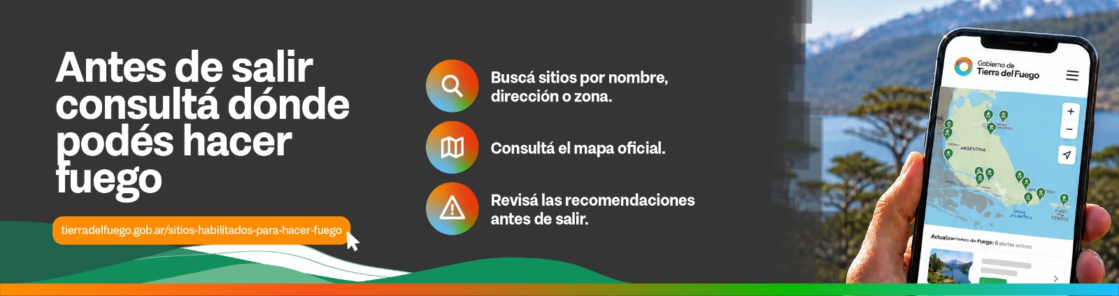 Sitios habilitados para hacer fuego